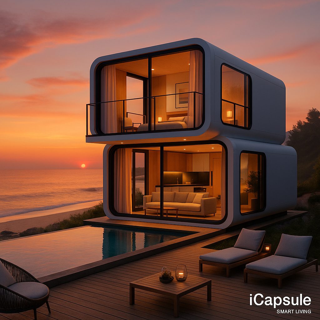 Διώροφη modular villa